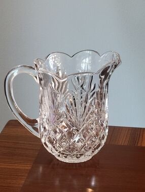 Vintage Shannon Cut Crystal Pitcher -46 Oz  Clear .